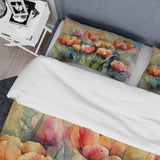 Orange Serenade Of Tulips - Duvet Cover Set