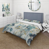 Blue Botanical Rhythms II - Duvet Cover Set