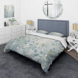 Blue Botanical Rhythms IV - Duvet Cover Set