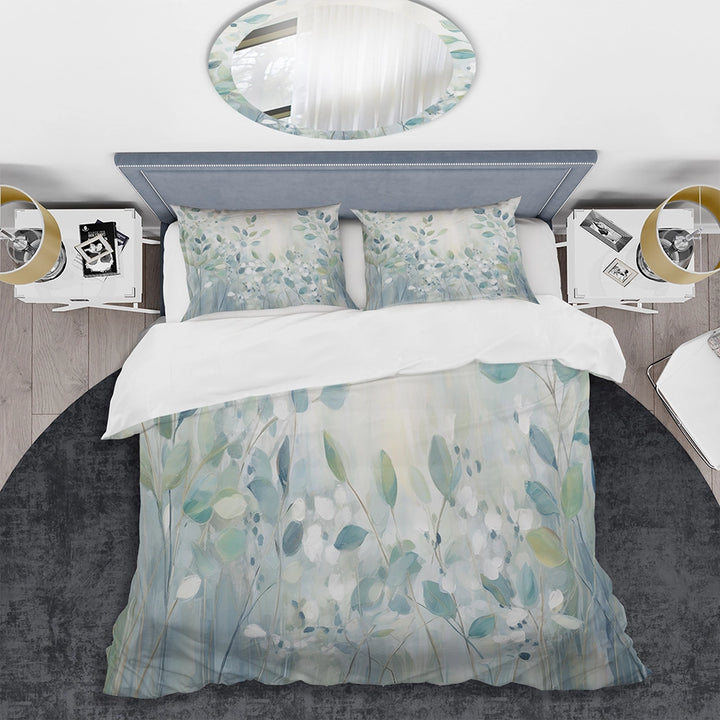 Blue Botanical Rhythms IV - Duvet Cover Set