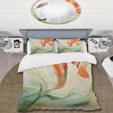 Green Flowing Petals - Duvet Cover Set