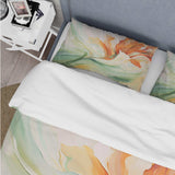 Green Flowing Petals - Duvet Cover Set