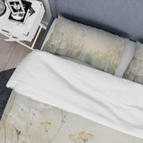 Green Beige Serene Meadows I - Duvet Cover Set