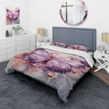 Purple Pink Animal Lavender Butterfly - Duvet Cover Set