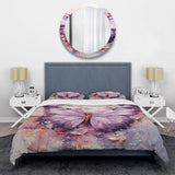 Purple Pink Animal Lavender Butterfly - Duvet Cover Set