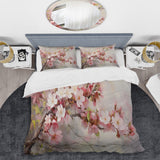 Apple Blossom Impressionist Spring - Duvet Cover Set