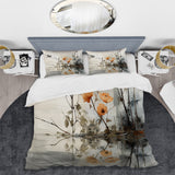 Asian Art Sumi Bird Serenity XVIII - Duvet Cover Set