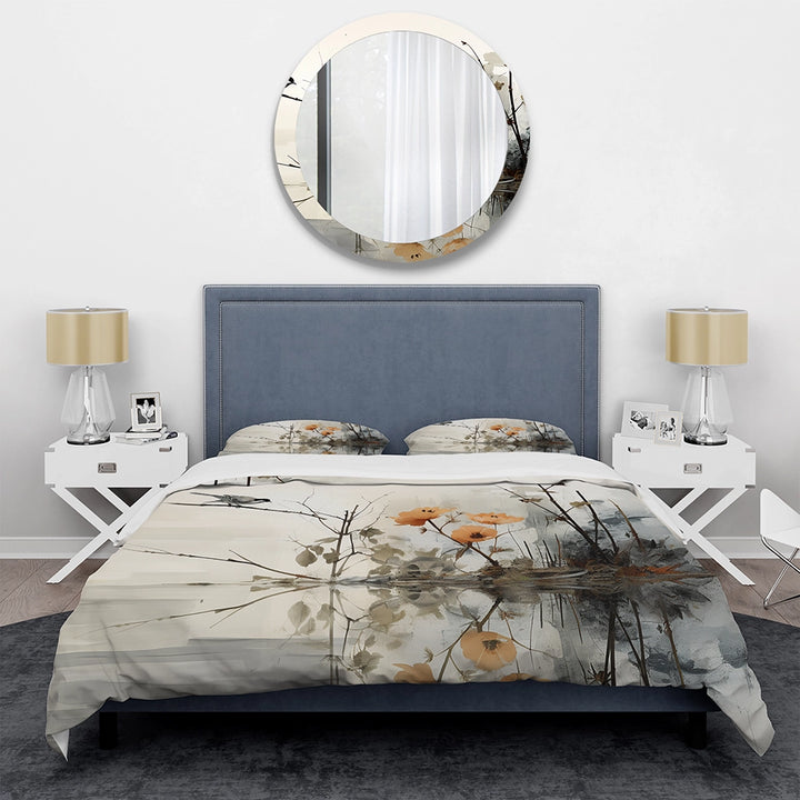 Asian Art Sumi Bird Serenity XVIII - Duvet Cover Set