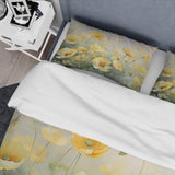 White Yellow Buttercups Romantic Impression II - Duvet Cover Set