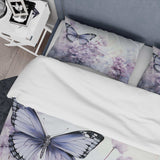 Purple Butterfly Enchanted Flight I - Duvet Cover Set