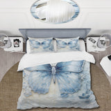 Blue Butterfly Whispering Wings I - Duvet Cover Set