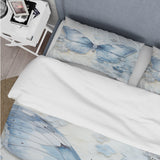 Blue Butterfly Whispering Wings I - Duvet Cover Set