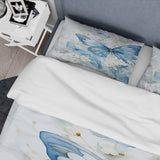 Blue Butterfly Whispering Wings II - Duvet Cover Set