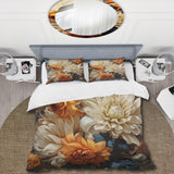 Chrysanthemums Autumn Gold Showcases - Duvet Cover Set