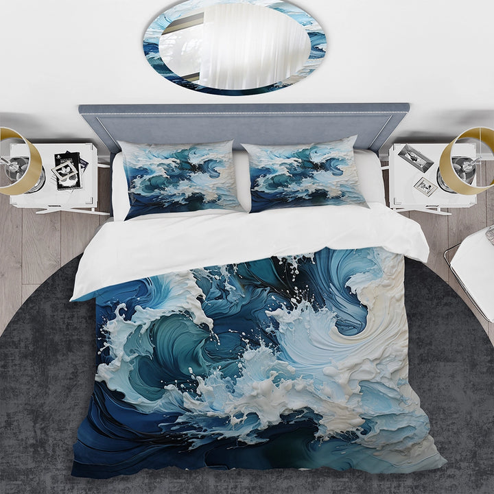 Coastal Waves Rhythmic Coastal II - Duvet Cover Set