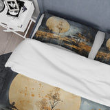 Gold Grey Golden Gleam I - Duvet Cover Set