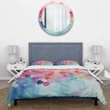 Pink Blue Pastel Patchwork - Duvet Cover Set