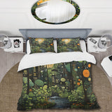 Green Yellow Urban Jungle I - Duvet Cover Set