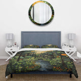 Green Yellow Urban Jungle I - Duvet Cover Set