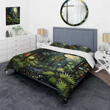 Green Yellow Urban Jungle II - Duvet Cover Set