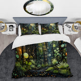 Green Yellow Urban Jungle II - Duvet Cover Set