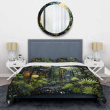 Green Yellow Urban Jungle II - Duvet Cover Set