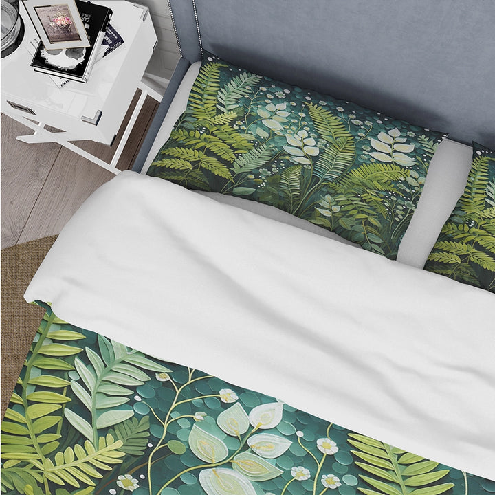Ferns Plant Ethereal Whispers II - Duvet Cover Set