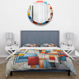 Geometric Abstraction Composition III - Duvet Cover Set