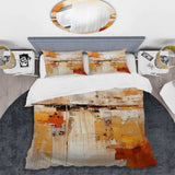 Glam Orange Beige Collage II - Duvet Cover Set