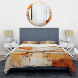 Glam Orange Beige Collage II - Duvet Cover Set