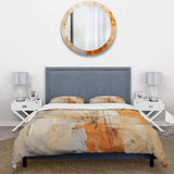 Glam Orange Beige Collage IV - Duvet Cover Set