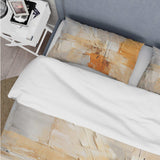 Glam Orange Beige Collage IV - Duvet Cover Set