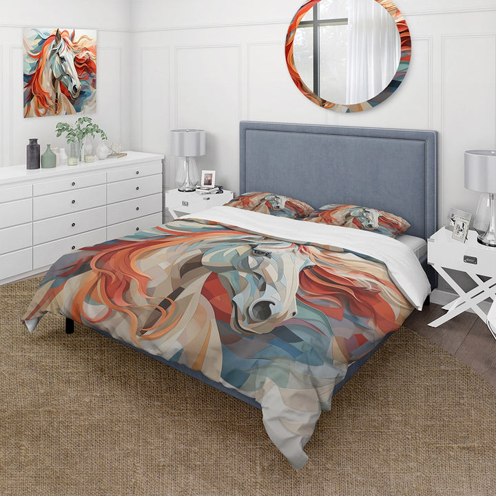 Colorful Horse Spirit Of Equus - Duvet Cover Set