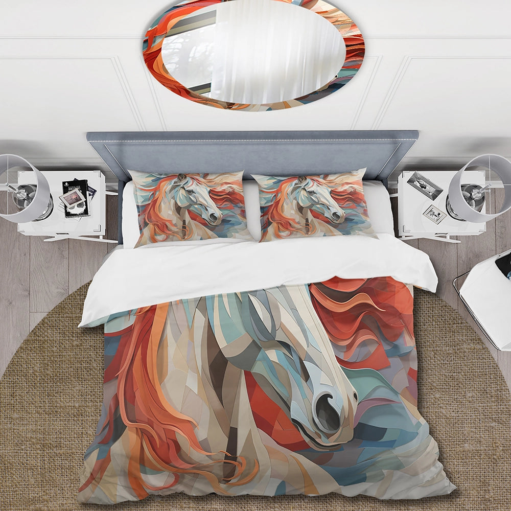 Colorful Horse Spirit Of Equus - Duvet Cover Set
