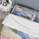 Blue Purple Hydrangea Eternal Blooms I - Duvet Cover Set