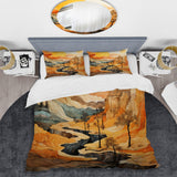 Bold Landscape Canyon Desert VI - Duvet Cover Set