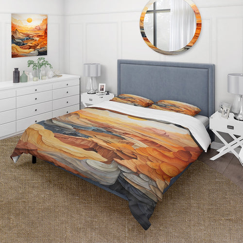 Bold Landscape Canyon Desert II - Duvet Cover Set