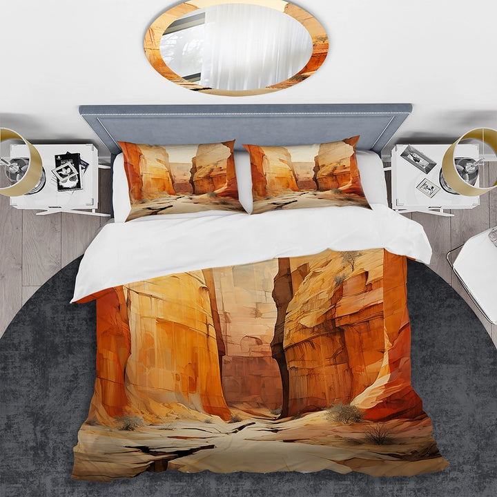 Bold Landscape Canyon Desert V - Duvet Cover Set