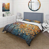 Leaves Autumnal Symphony Patchwork I - Duvet Cover Set