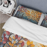 Leaves Autumnal Symphony Patchwork I - Duvet Cover Set