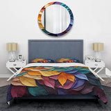 Colorful Leaves Collage III - Duvet Cover Set