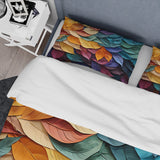 Colorful Leaves Collage III - Duvet Cover Set