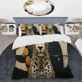 Leopard Elegance Geometric - Duvet Cover Set