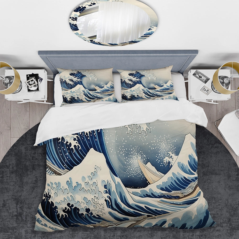Masterpiece The Great Wave Of Kanagawa IV - Duvet Cover Set
