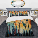 Colorful Mid Century Bold Breeziness III - Duvet Cover Set