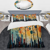 Colorful Mid Century Bold Breeziness III - Duvet Cover Set