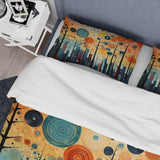 Colorful Mid Century Bold Breeziness III - Duvet Cover Set