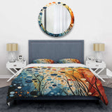 Colorful Mid Century Dynamic Duality III - Duvet Cover Set