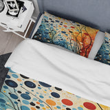 Colorful Mid Century Dynamic Duality III - Duvet Cover Set