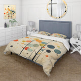 Beige Mid Century Minimalist Masterpiece - Duvet Cover Set